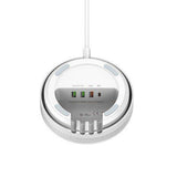 LDNIO Desktop Wireless Charging Station AW003 5 In 1 charging station with 15W wireless + PD30W+ QC18W+2Auto-ID Total 32W Fast charger.