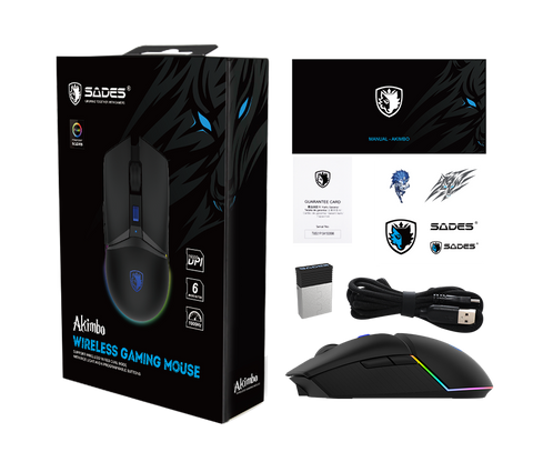 SADES AKIMBO WIRELESS GAMING MOUSE S-18