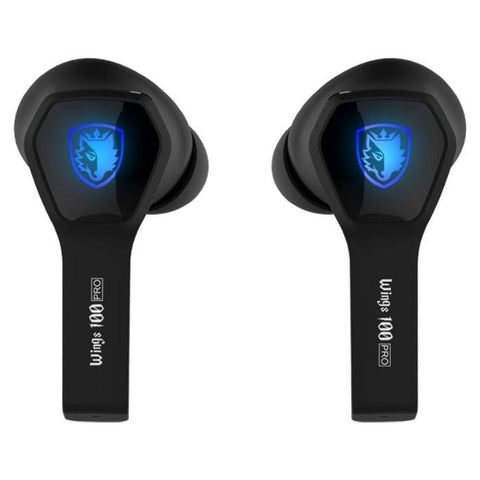 Sades Wings 100 Pro True Wireless Gaming Earphones - Black
