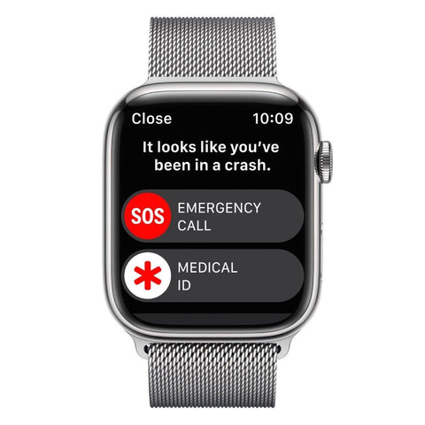 APPLE WATCH SERIES 8 GPS + CELLULAR 41MM SILVER STAINLESS STEEL CASE WITH SILVER MILANESE LOOP