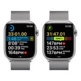 APPLE WATCH SERIES 8 GPS + CELLULAR 41MM SILVER STAINLESS STEEL CASE WITH SILVER MILANESE LOOP