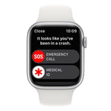 APPLE WATCH SERIES 8 GPS + CELLULAR 45MM SILVER ALUMINIUM CASE