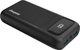 Ultimate 20000 mAh Power Bank- 22.5W- Triple Output- with Power Delivery 20W USB-C Output and Fast Charge- Dual Input- LCD Indicator- Black