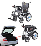 Foldable & Rechargeable Electric Wheelchair with Aluminium Wheels & Stainless Steel Frame