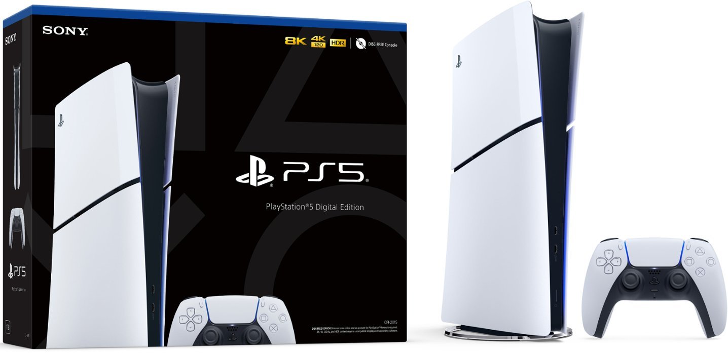 Playstation 5 Slim Console Digital Edition White Playstation 5 Slim Console Digital Edition White