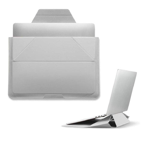 موفت حقيبة وحامل كمبيوتر محمول مقاس 15-16 بوصة - رمادي