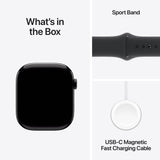 APPLE WATCH SERIES 10 GPS + CELLULAR 42MM JET BLACK ALUMINIUM CASE WITH BLACK SPORT BAND - S/M