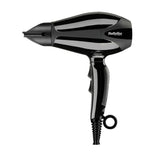 Babyliss Ac Dryer 2400W 2 Nozzles Ionic Black 124Km/H 2 Heat 2 Speed Cold Shot Frizz Control Diffuser