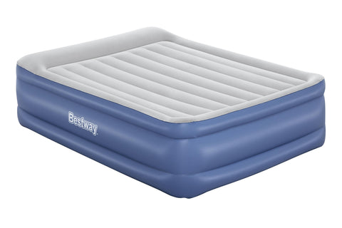 Bestway Tritech Queen Air Mattress 2.03 m x 1.52 m x 46 cm with Built-in AC Pump