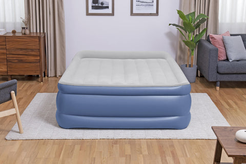 Bestway Tritech Queen Air Mattress 2.03 m x 1.52 m x 46 cm with Built-in AC Pump