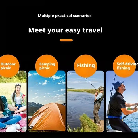 Inflatable Waterproof Family Camping Tent with Manual Air Pump – 6–8 Persons