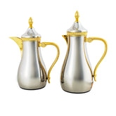 Vaccum Flask Set Nickel Gold - 700ml+1 L