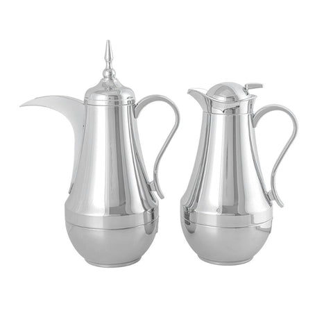 Tea and Coffee Set - 2x1liter - Silver