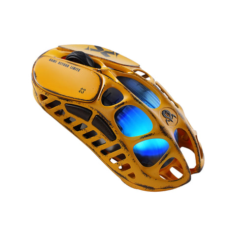 GravaStar Mercury X Pro Wireless Gaming Mouse with 8K Dongle Special Edition - Battle Worn Yellow