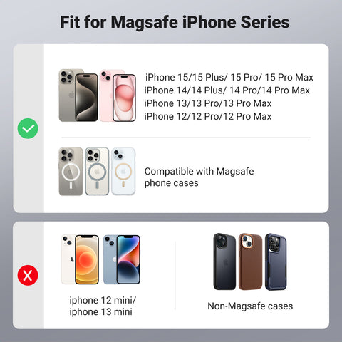 UGREEN 45166, Magnetic Wallet with Stand with Finger Loop Grip - Black