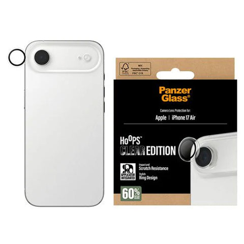 PanzerGlass Hoops Transparent Camera Lens Protector iPhone 17, 17 Air, 17 Pro, 17 Pro Max