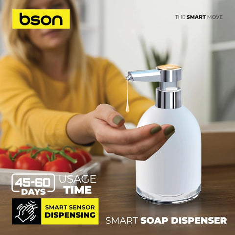 BSON Smart Soap Dispenser - Touchless, Adjustable Foam & Fast Charging