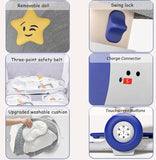 Electric Baby Swings for Infants to Toddler Indoor Portable Baby Swing for Babies Boys Girls with 4 Sway Speeds,4-Speed Timer Baby Rocking Chair