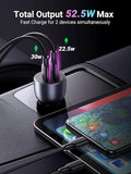 UGREEN 52W Car Charger Alu Case (Space Grey)CD213