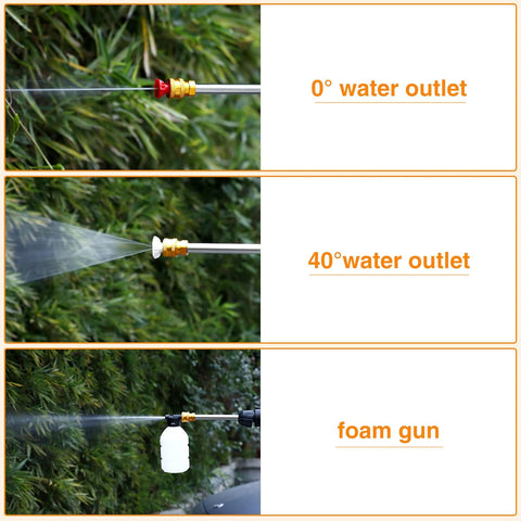 Cordless Pressure Washer, Portable Pressure Washer with Rechargeable 1 Battery 4-in-1 Nozzle, Handheld High-Pressure Car Washer Gun