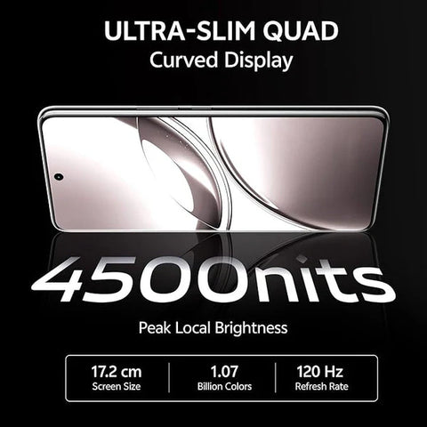 فيفو V50 5G – شاشة AMOLED مقاس 6.77 بوصة بمعدل تحديث 120Hz، ذاكرة RAM 12GB + 12GB ممتدة، سعة تخزين 256GB، معالج Snapdragon 7 Gen 3، شحن سريع 90W