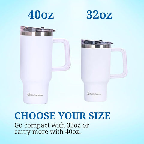 ويستنجهاوس، كوب معزول من الستانلس ستيل مزدوج الجدار، يحافظ على السخونة لمدة 6 ساعات والبرودة لمدة 9 ساعات