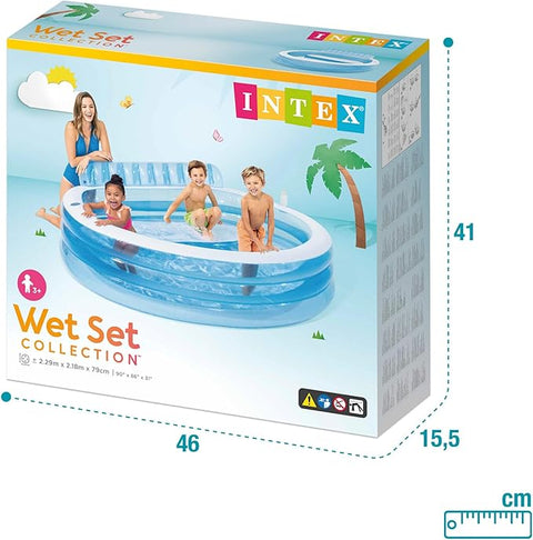 INTEX Swim Center Family Lounge Pool - 229 x 218 x 79 cm