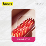 BSON 2-in-1 Hair Comb & Straightener/Curling Iron - Cordless & Adjustable Heat