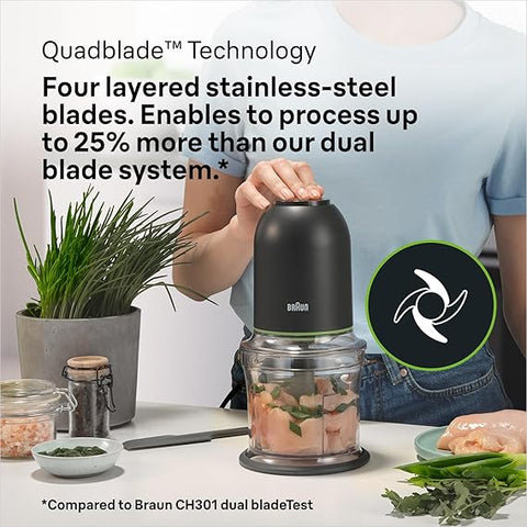 Braun Chopper, 500W, 0.5L, Black, CH3013BK