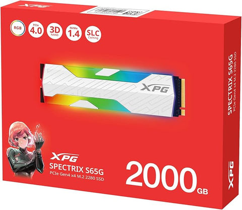 XPG SPECTRIX S65G 2TB PCIe Gen4 x4 M.2 Read 6,000MB/s - 2280 Solid State Drive