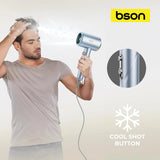 BSON Blowster Hair Dryer - 1800W with LCD Display & Overheat Protection
