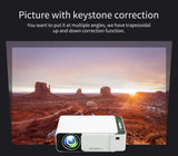 Full HD Smart Projector with 1080p Support, Wireless Screen Mirroring & 170-Inch Display