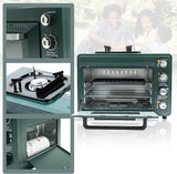 Portable 2-in-1 Butane Gas Camping Oven & Stove – 25 L, 2.1 kW