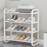 4-Tier Shoe Rack, Free-Standing Portable Shoe Organizer