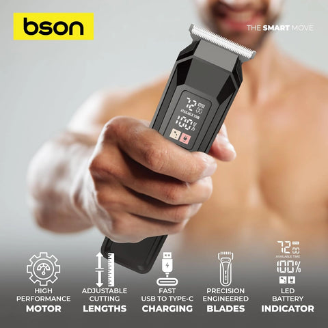 BSON Professional Hair Clipper - High-Performance Motor & Fast Charging