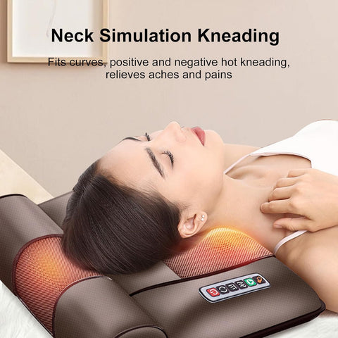 5-in-1 Full-Body Heated Massage Mat with Shiatsu Neck & Shoulder Massage