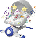 Electric Baby Swings for Infants to Toddler Indoor Portable Baby Swing for Babies Boys Girls with 4 Sway Speeds,4-Speed Timer Baby Rocking Chair