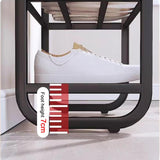 4-Tier Shoe Rack, Free-Standing Portable Shoe Organizer