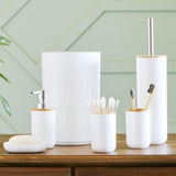 Bathroom Sanitary Set Pack of 6 White