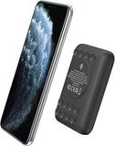 Ultimate 10000 mAh Wireless Power Bank- 18W- with Suction Cup- Triple Output- with Power Delivery USB-C Output- Dual Input- Black