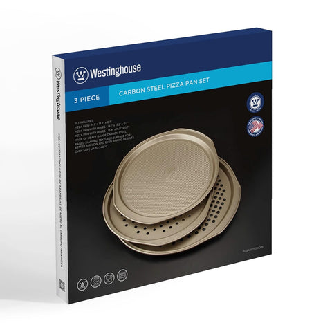 ويستنجهاوس، طقم صواني بيتزا من الفولاذ الكربوني مكون من 3 قطع