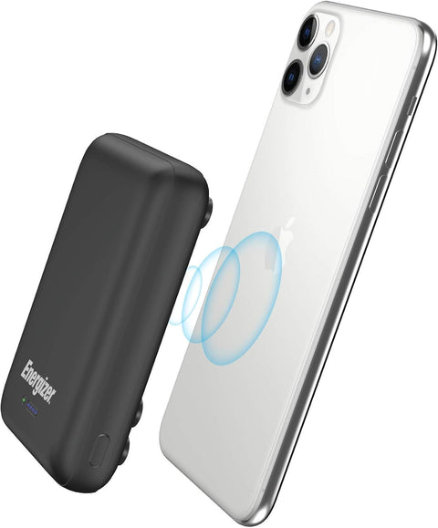 Ultimate 10000 mAh Wireless Power Bank- 18W- with Suction Cup- Triple Output- with Power Delivery USB-C Output- Dual Input- Black