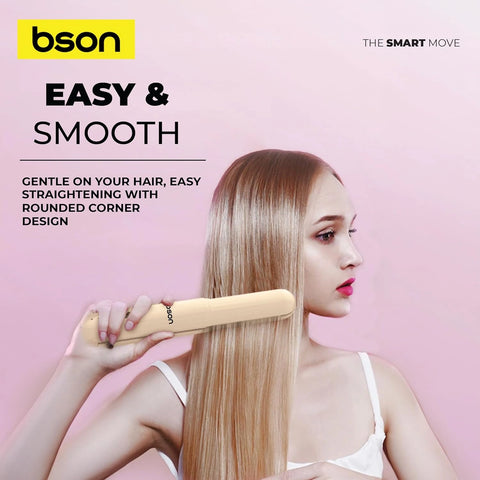 BSON 2-in-1 Hair Styler - Straightener & Curler with 40 Million Ions