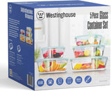 Westinghouse, 5-Piece Glass Food Storage Container Set - 320 to 1050ml