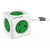 PowerCube Extended UK بطول 1.5 م – مشترك كهرباء مكعّب مدمج بـ5 مقابس