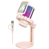 Maonocaster DM20 Gamer Wave Condenser USB Gaming RGB Microphone - Pink