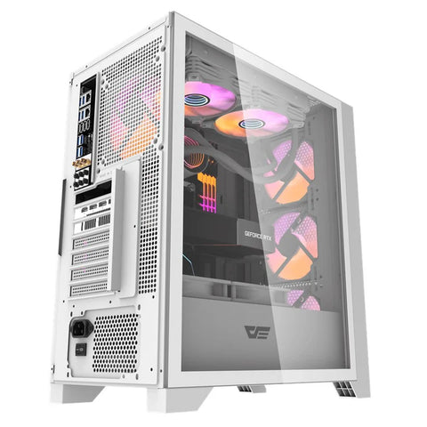 DarkFlash DRX70 MESH ATX Mid Tower Gaming Case - White