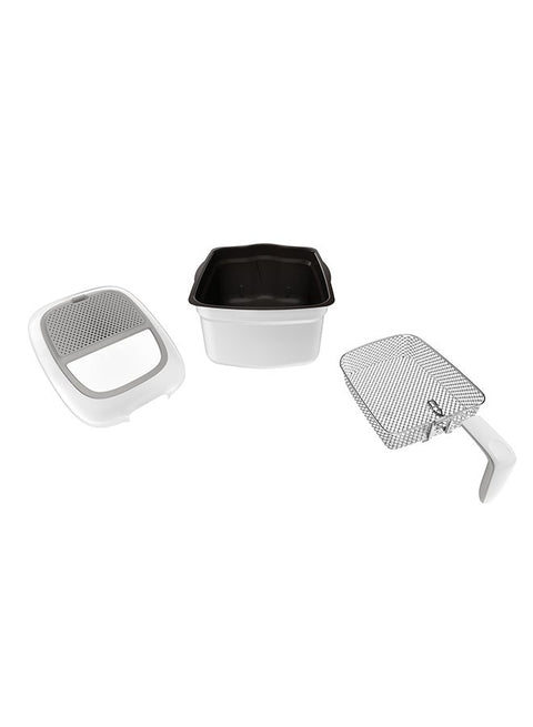 Easy-Cleaning Removable Dishwasher-Safe Parts | Non-Stick Bowl | Odor Filtration |Mess-Free Splatter Protection |2 Years Warranty 2.2 L 1800 W AM310028 White