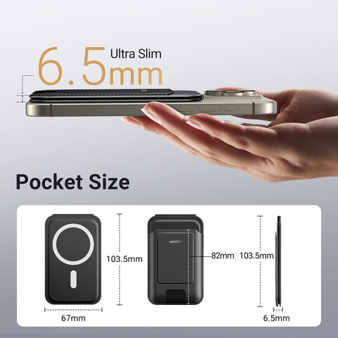 UGREEN 45165, Magnetic Wallet with Stand - Black