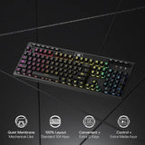 Redragon, ADITYA K513 Membrane Gaming Keyboard - Black